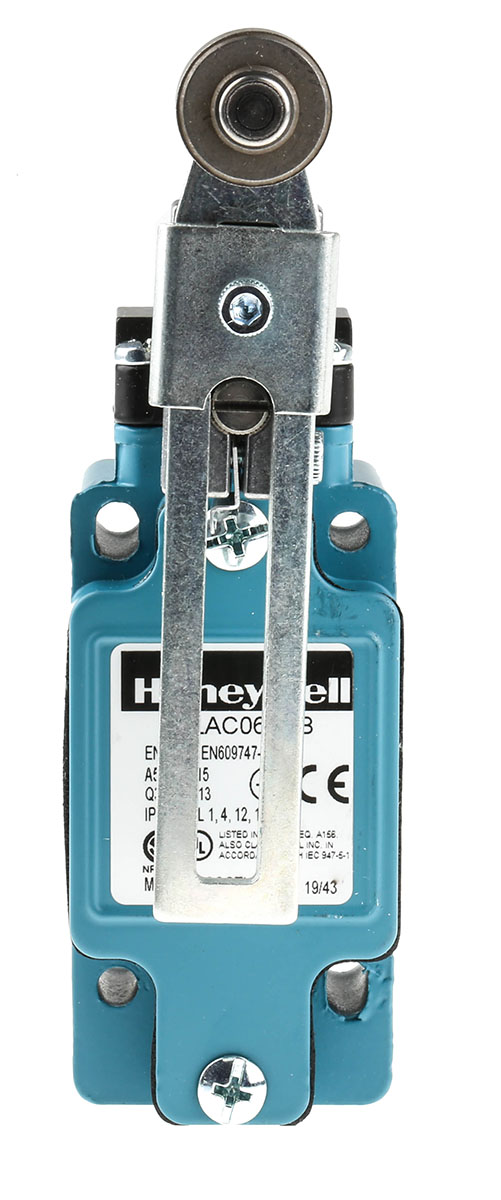 Honeywell GLA Series Adjustable Roller Lever Limit Switch, 2NC, IP67, DPST, Die Cast Zinc Housing, 500V ac Max, 10A Max