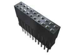 Samtec ESQ Series Straight Through Hole Mount PCB Socket, 26-Contact, 2-Row, 2.54mm Pitch, Solder Termination