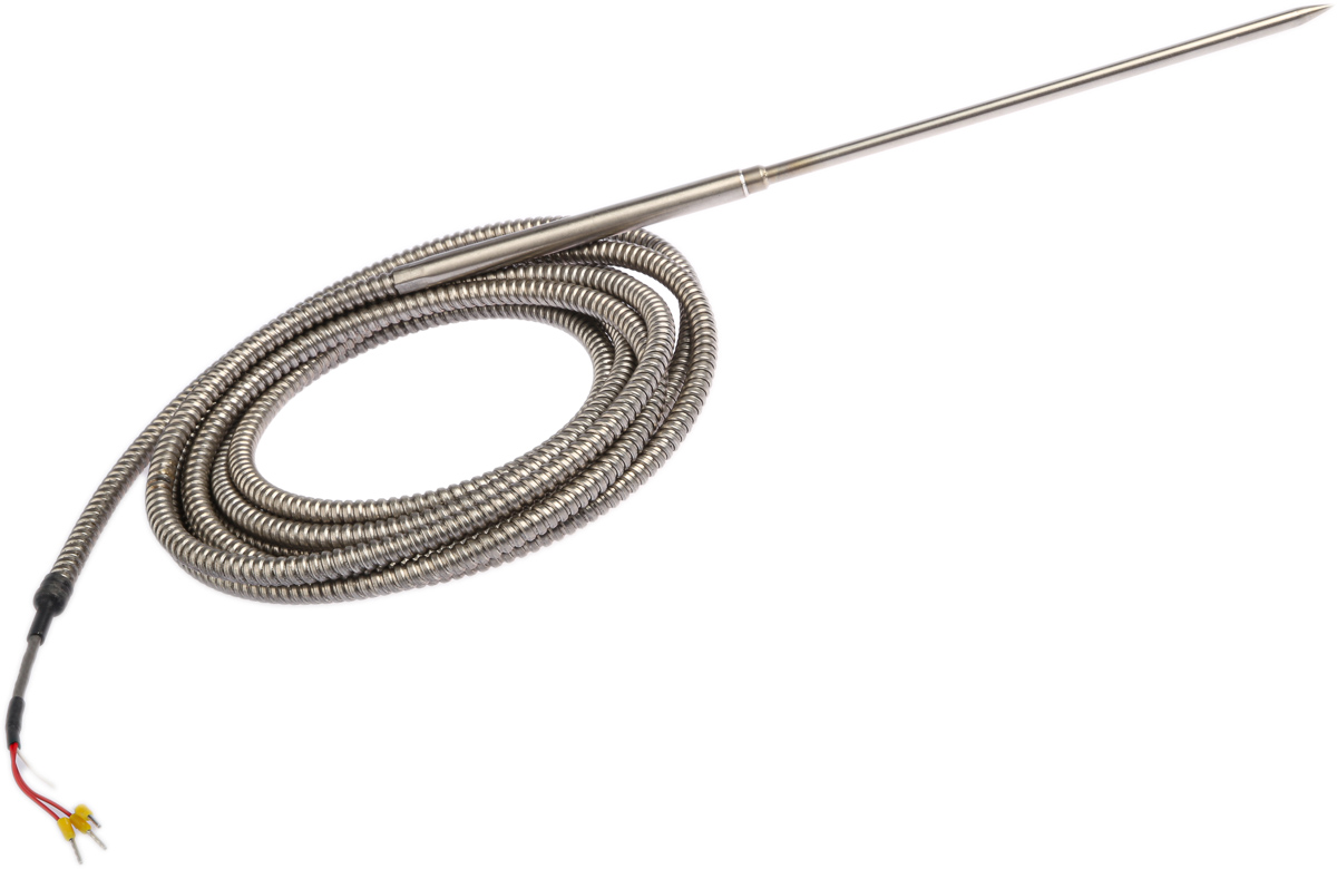 Correge PT100 RTD Sensor, 5mm Dia, 150/70mm Long, 3 Wire, Probe, Classe B +250°C Max