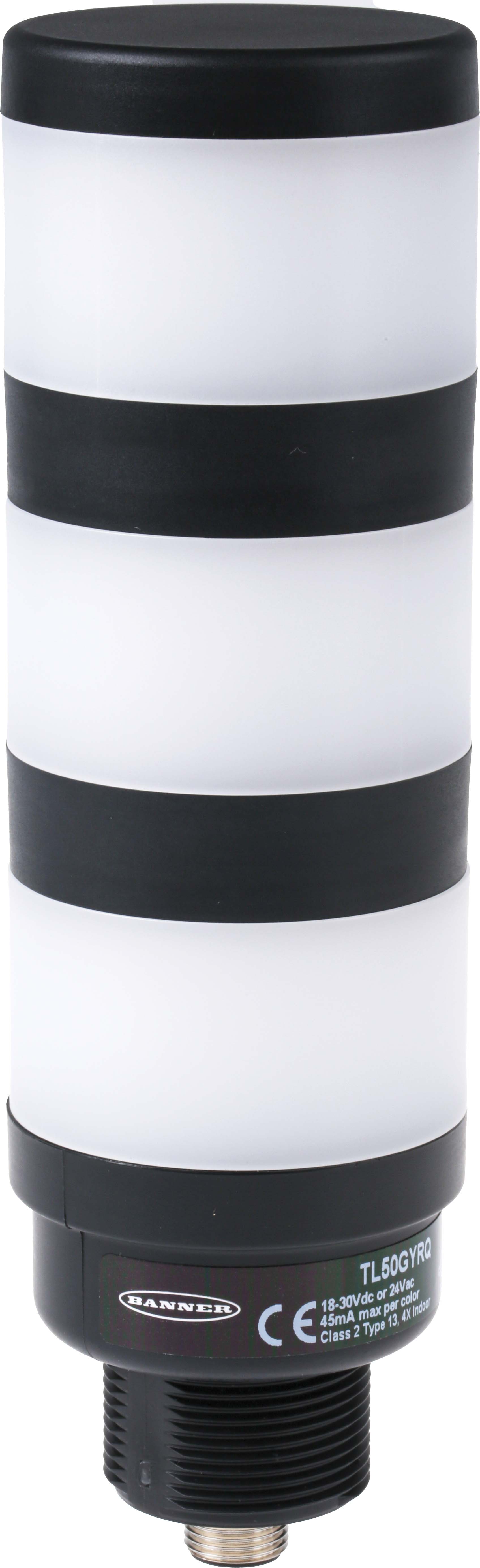 Banner TL50 Series Red/Green/Yellow Signal Tower, 3 Lights, 18 → 30 V dc, Versatile Mount