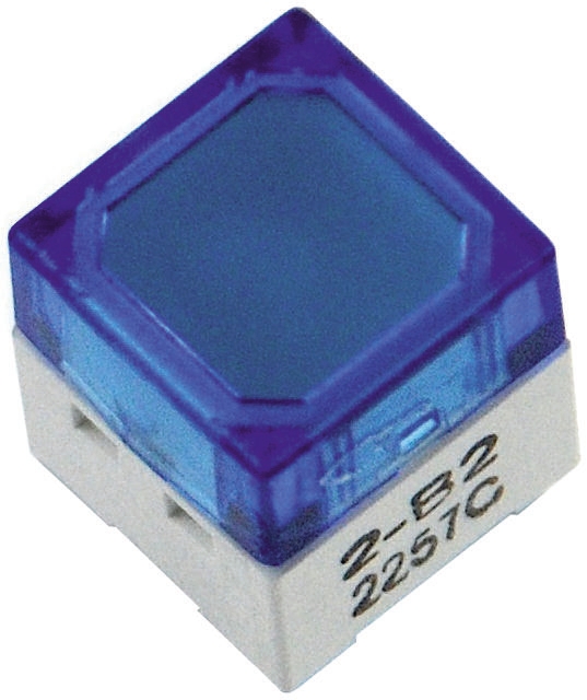 Omron IP00 Blue Cap Tactile Switch, SPST 50 mA @ 24 V dc