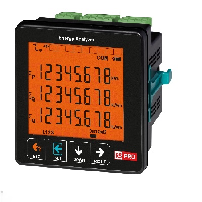 RS PRO 3 Phase LCD Energy MeterEnergy Meter
