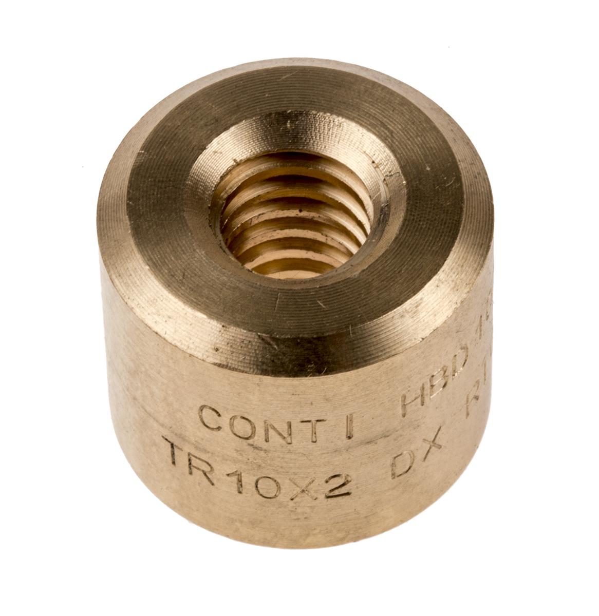RS PRO Cylindrical Nut For Lead Screw, For Shaft Dia. 10mm
