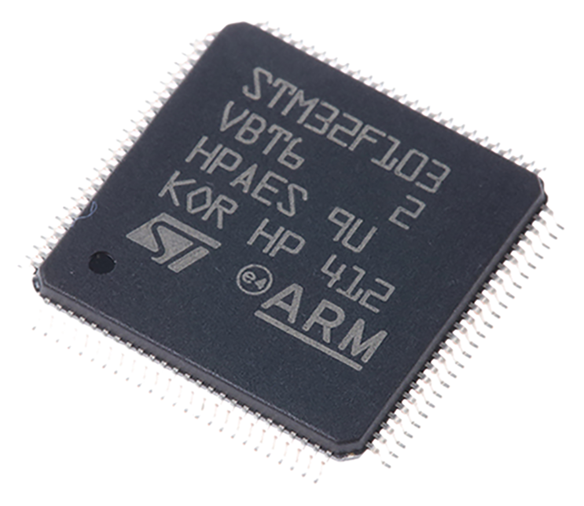 STMicroelectronics STM32F103VBT6, 32 bit ARM Cortex M3, STM32F103VB Microcontroller, 72 MHz, 128kB FLASH, 100-Pin LQFP