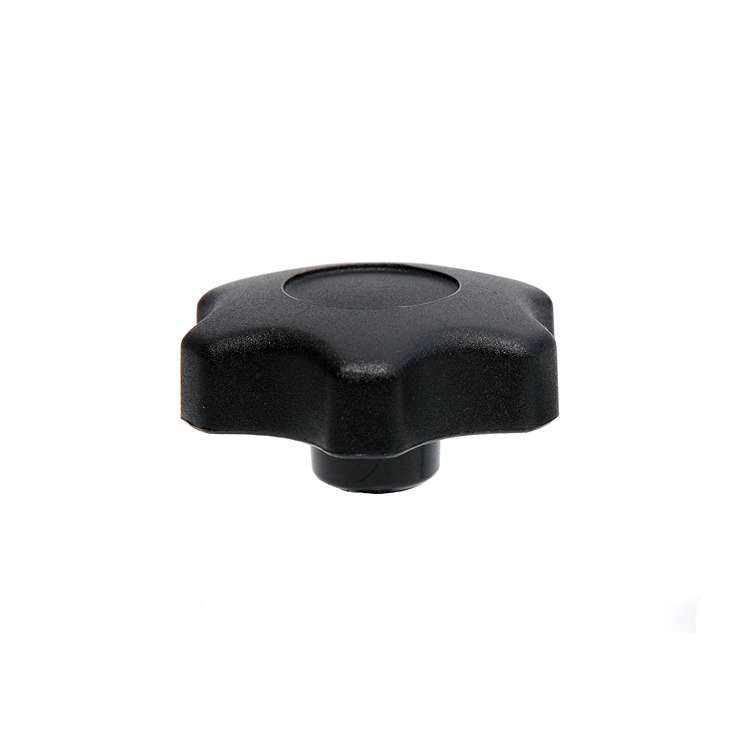 RS PRO Black Thermoplastic Multiple Lobes Clamping Knob, M8, Threaded Mount