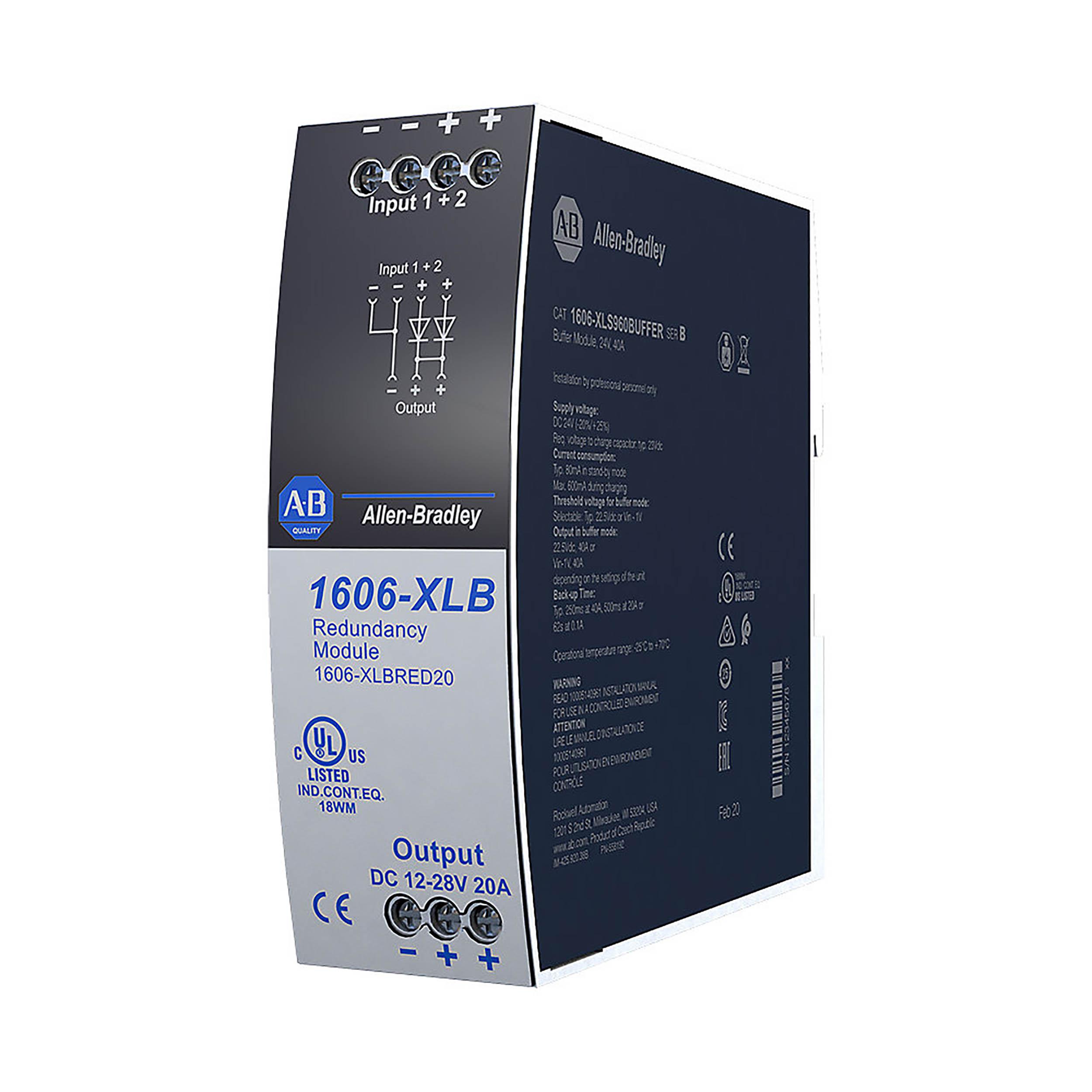 Allen Bradley Power Supply Redundancy Module, for use with 1606-XL, 1606 Series