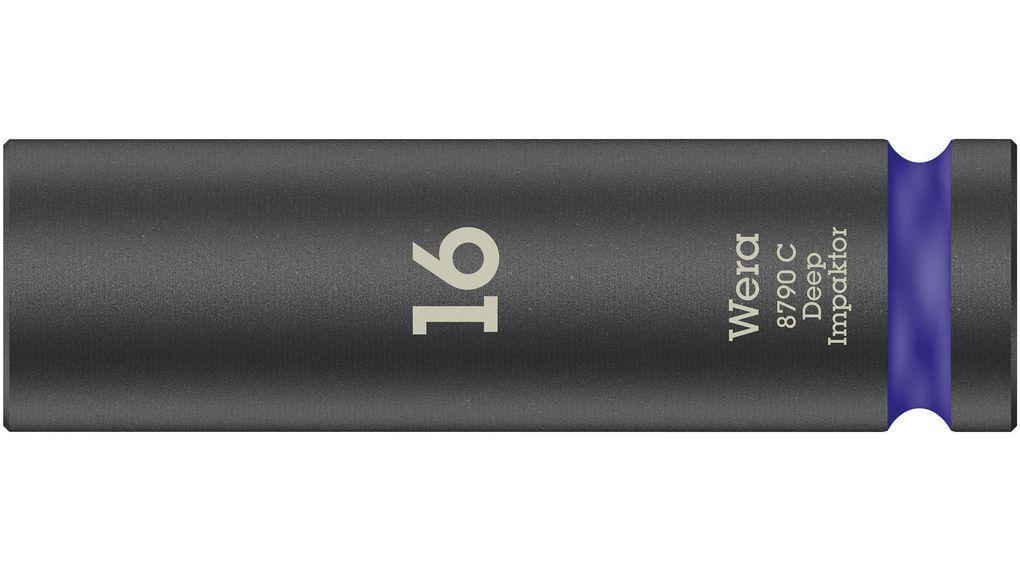 Wera 83mm, 1/2 in Drive Impact Socket, 150 mm length