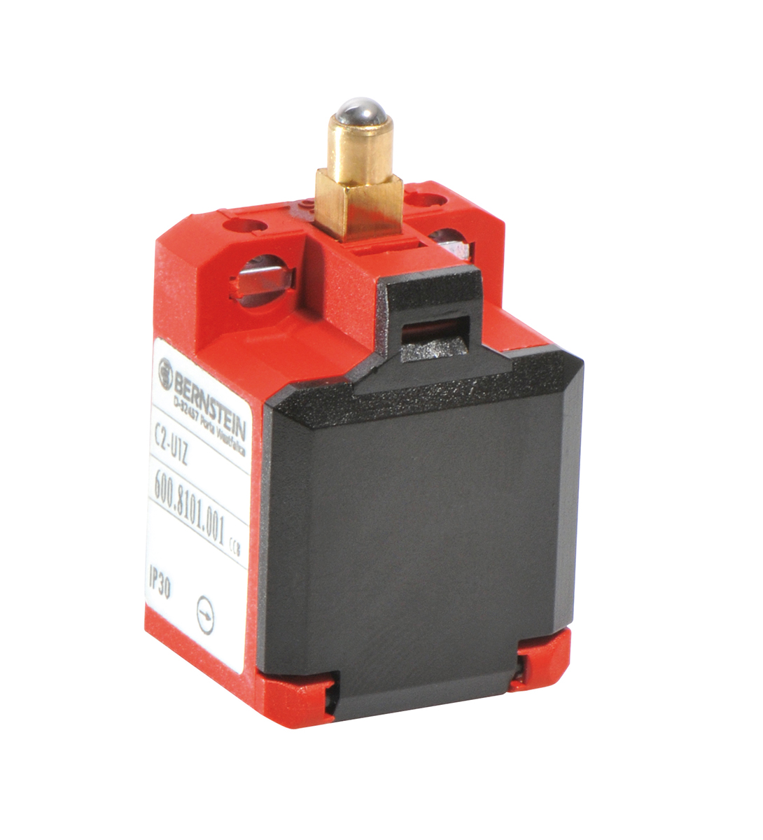 Bernstein AG C2 Series Plunger Limit Switch, 2NC, IP20, IP30, DPST, Thermoplastic Housing