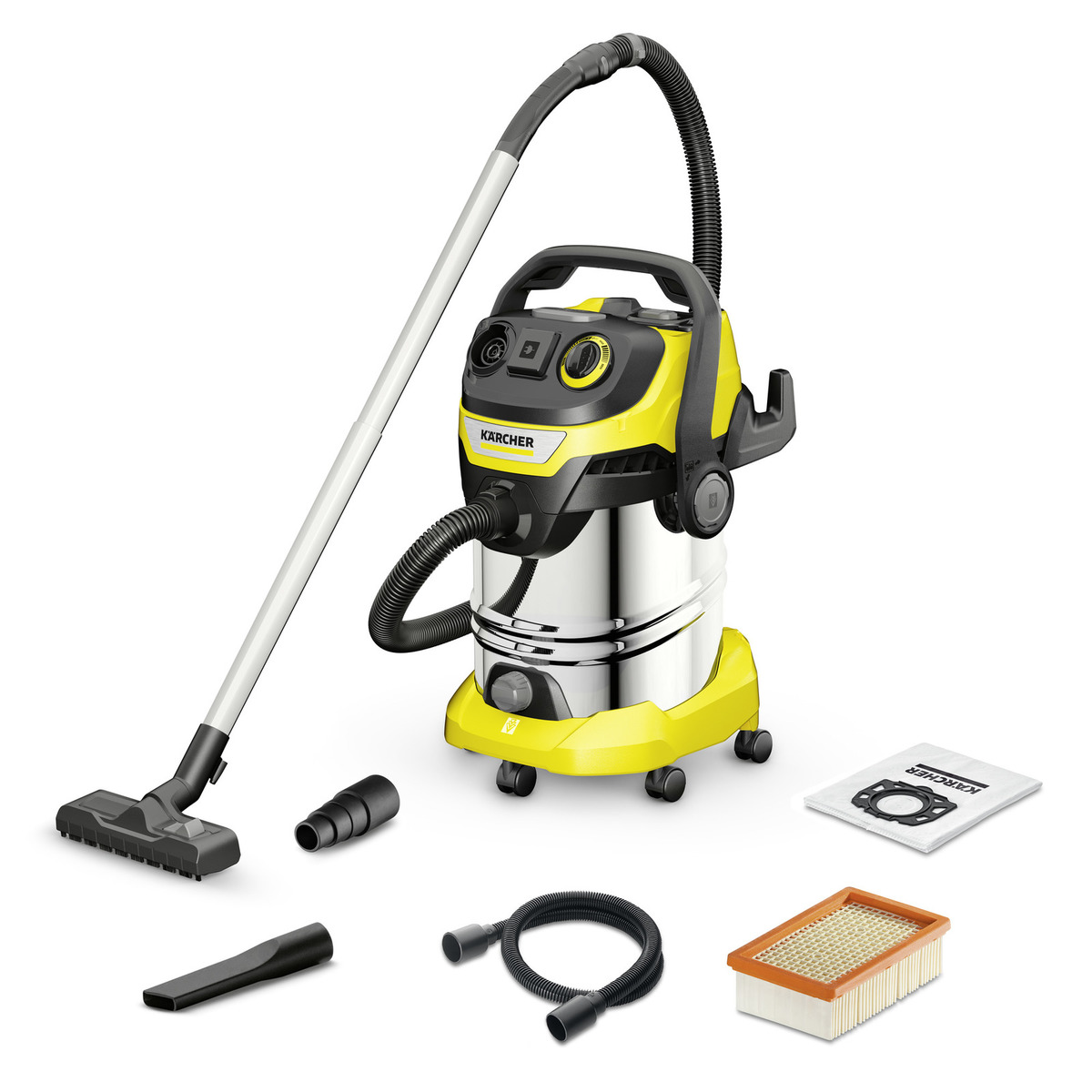 Karcher 16283610 Floor Vacuum Cleaner Wet and Dry Vacuum Cleaner for Cleaning, 6m Cable, 220 → 240V