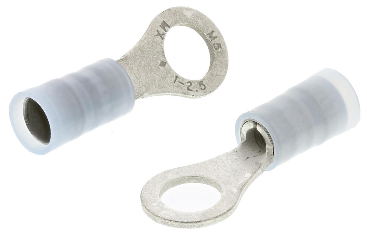 Molex, Avikrimp Insulated Ring Terminal, M5 Stud Size, 1mm² to 2.5mm² Wire Size