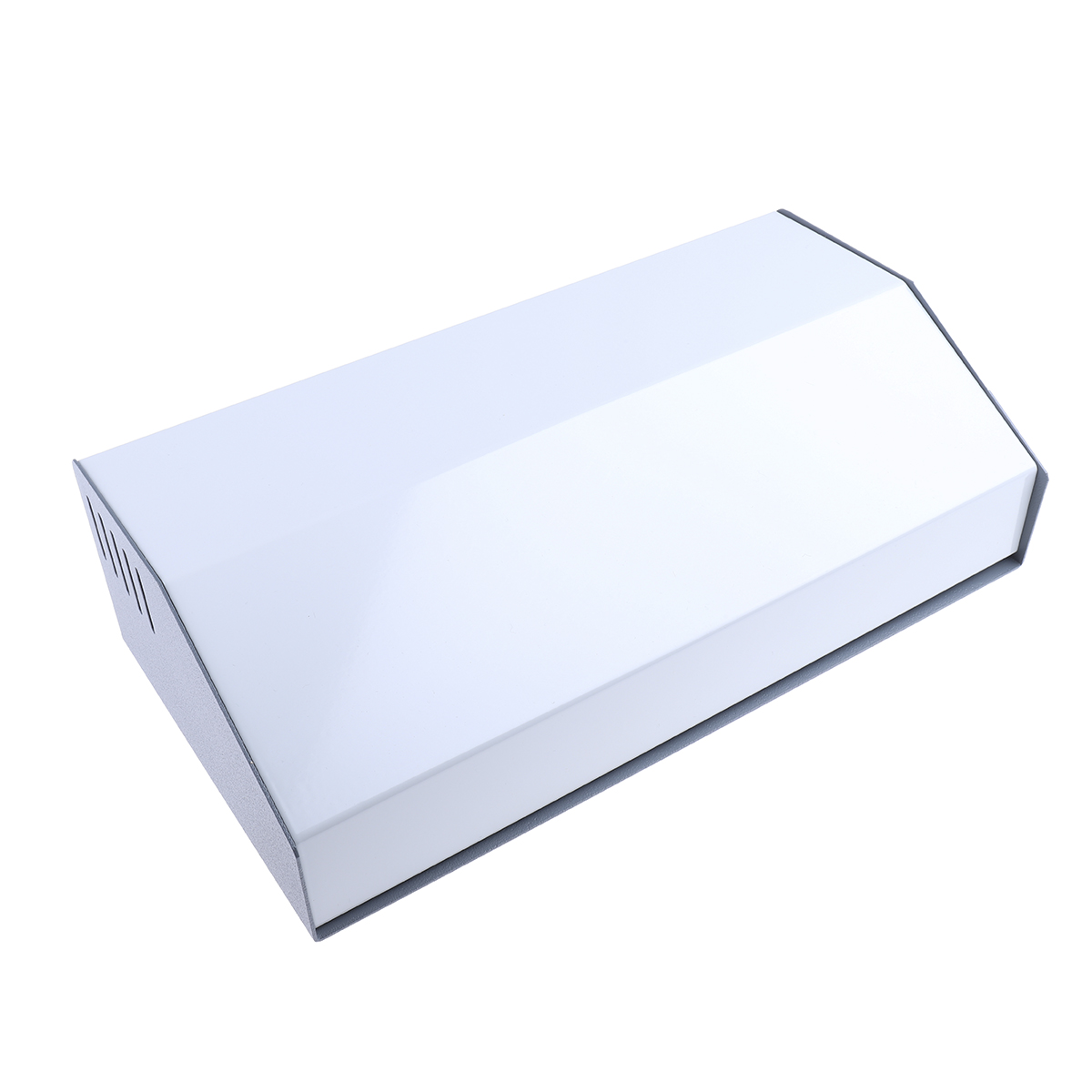 Hammond 519 Series Grey Aluminium, Steel Desktop Enclosure, Sloped Front, 350 x 180 x 100mm