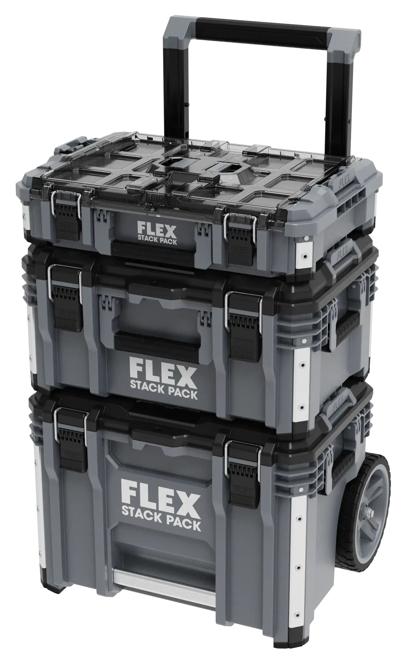 Flex STACK PACK 2 drawers  Tool Case 2 Wheels
