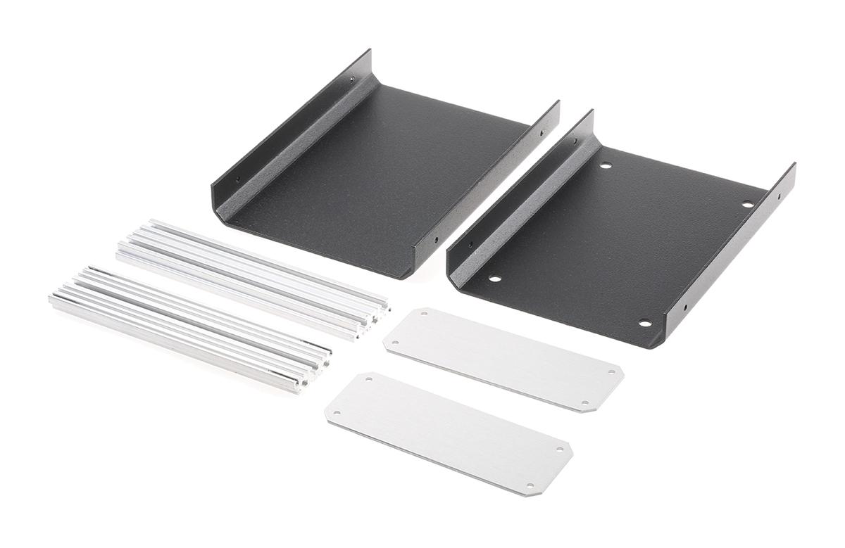 METCASE Unicase Black Aluminium Instrument Case, 130 x 180 x 50mm