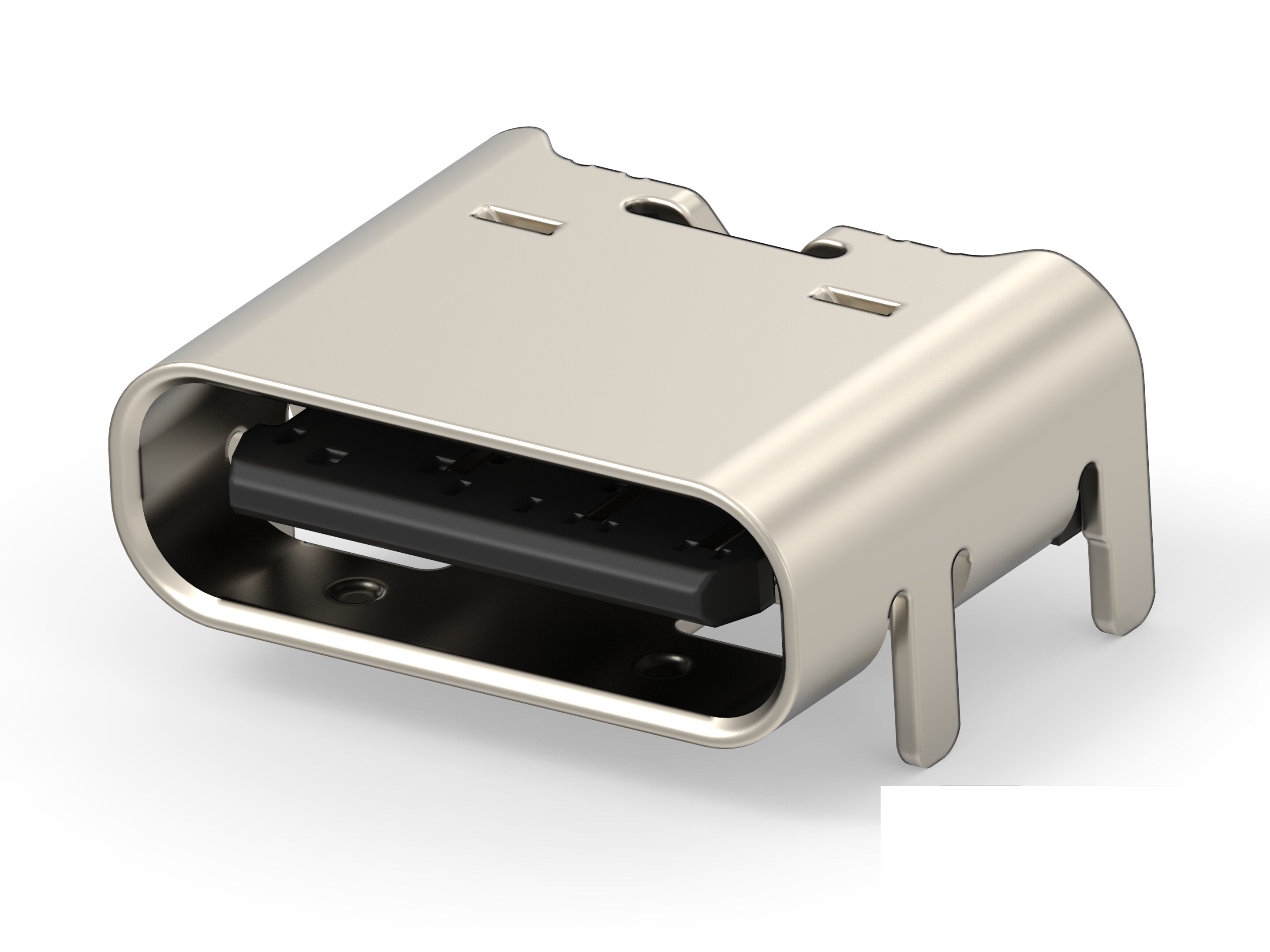 TE Connectivity Straight, Top Mount, Receptacle- Single Port Type C 2 USB C Connector