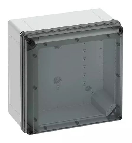Spelsberg Grey Polycarbonate General Purpose Enclosure, IP66, IP67, IK09, Transparent Lid, 300 x 300 x 180mm