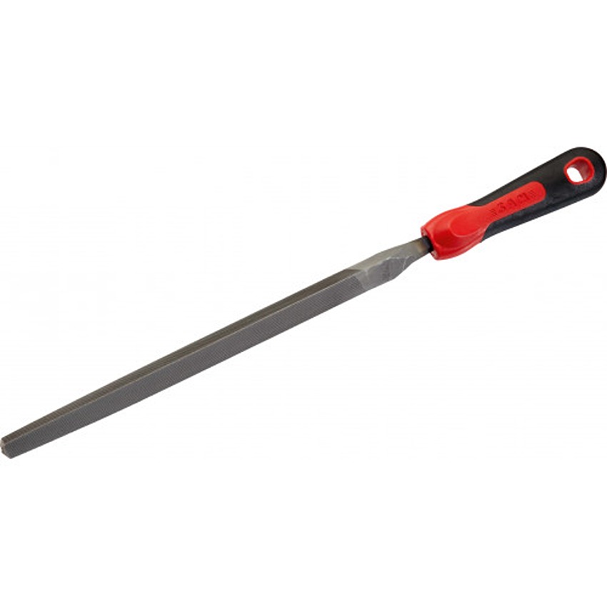 SAM 200mm, Smooth, Triangular Engineers File With Soft-Grip Handle