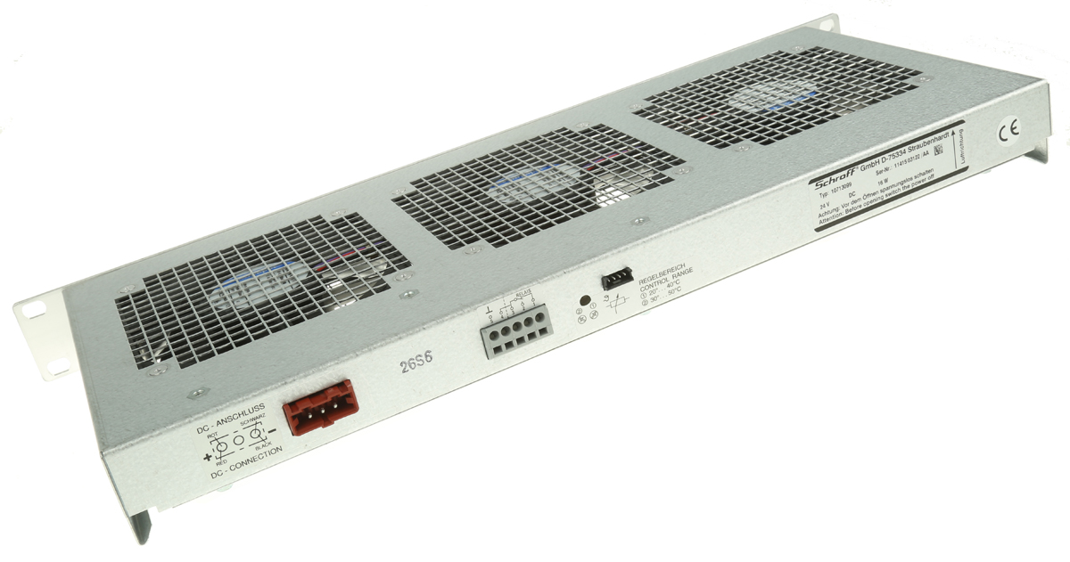 nVent SCHROFF 3 Fan Fan Tray, 1U