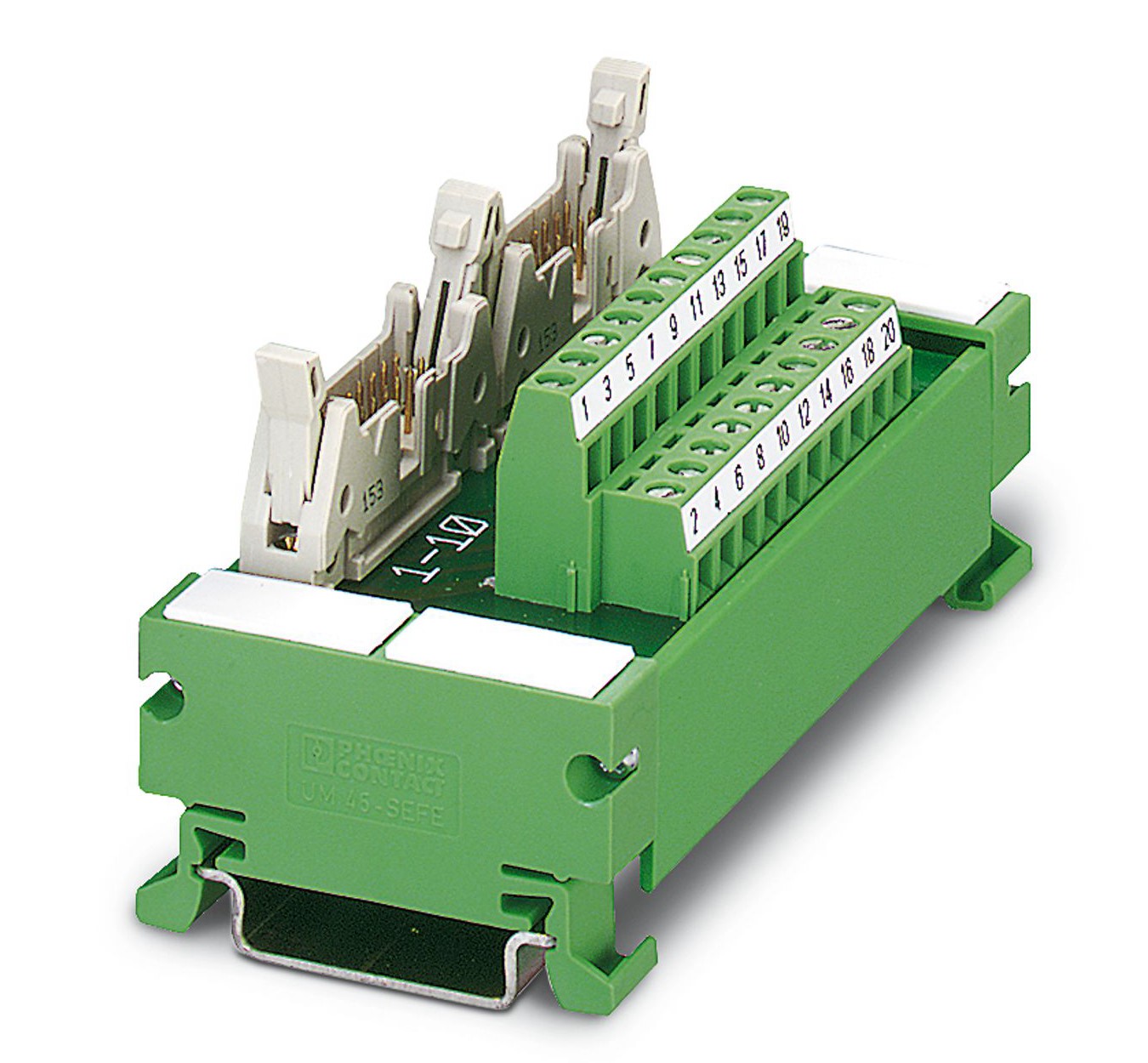 Phoenix Contact 28-Contact Male Interface Module, FLK Connector, DIN Rail Mount, 1A