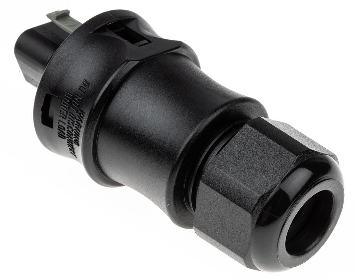 Wieland RST20i3 Series Circular Connector, 3-Pole, Male, Cable Mount, 20A, IP68