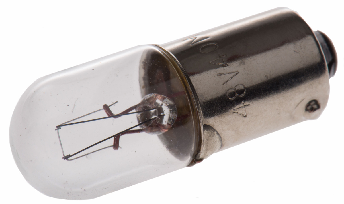 RS PRO BA9s Indicator Light, Clear, 48 V, 42 mA, 5000h