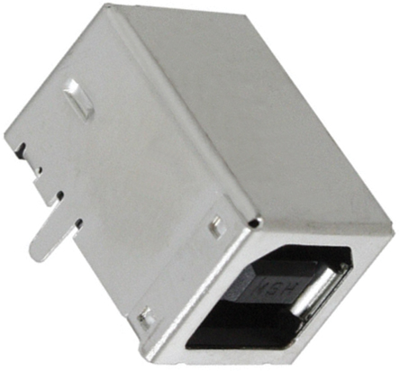 Molex Right Angle, Through Hole, Socket- Single Port Type B USB Connector