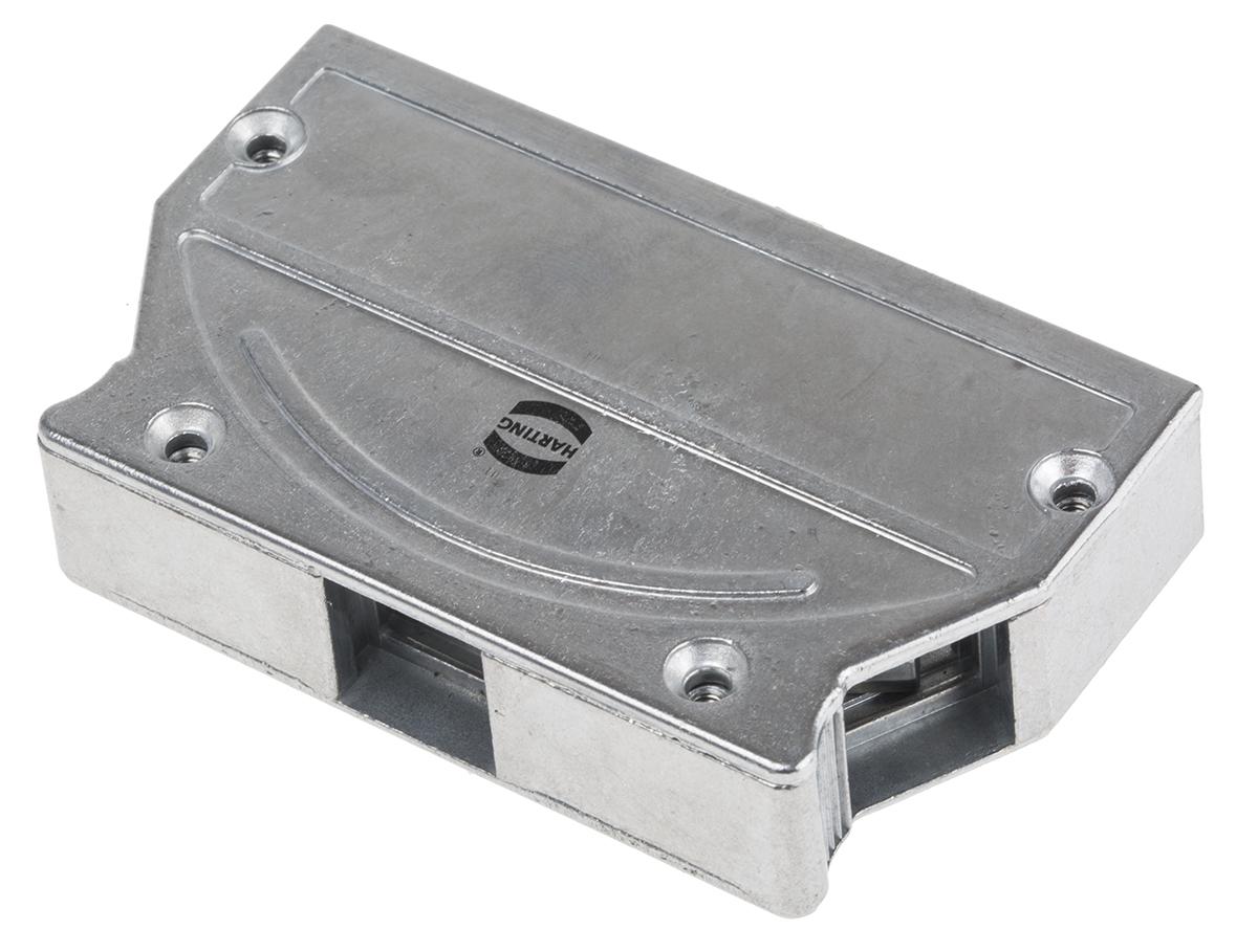 HARTING D-Sub, InduCom Series Metal Angled, Straight D Sub Backshell, 37 Way