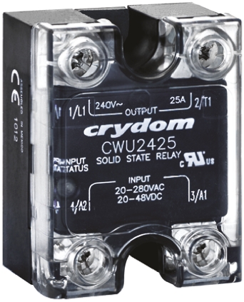 Sensata Crydom CW48 Series Solid State Relay, 50 A Load, Panel Mount, 660 V ac Load, 48 V dc, 280 V ac Control