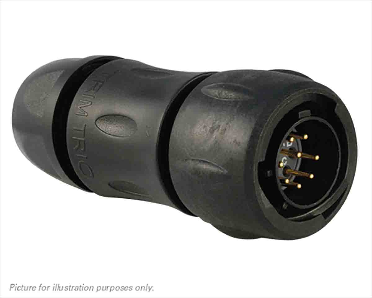 Souriau Sunbank by Eaton, UTS 8 Way Cable Mount MIL Spec Circular Connector Plug, Pin Contacts,Shell Size 12, Bayonet,