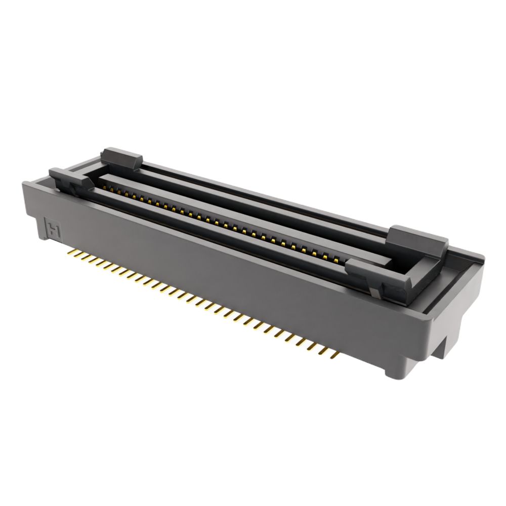 HARWIN FLECTO Series Vertical Surface PCB Header, 60 Contact(s), 0.8 mm Pitch, 2 Row, Shrouded