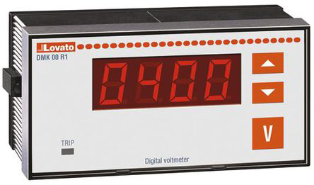 Lovato Digital Voltmeter AC, LED Display 4-Digits ±0.25 %