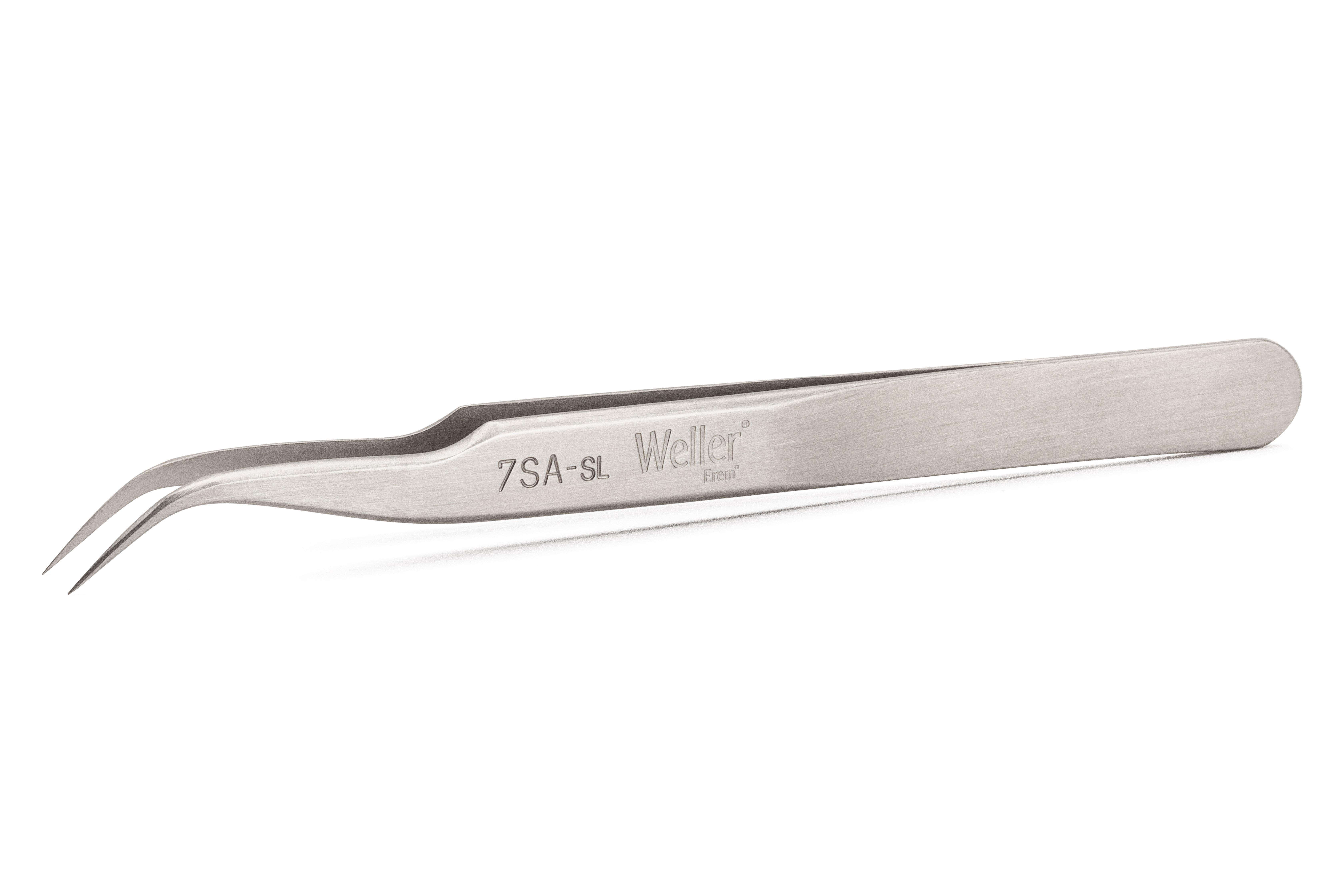 Weller Erem 120 mm, Stainless Steel, Pointed; Relieved, Tweezers