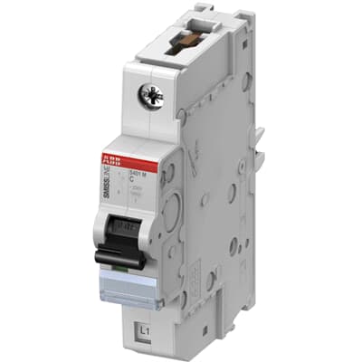 ABB SMISSLINE TP MCB, 1P, 1A Curve C, 240V AC