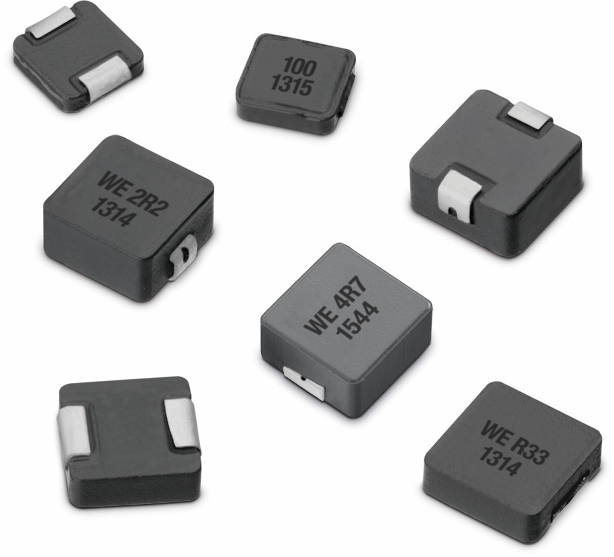 Wurth Elektronik, WE-LHMI, 0804 Yes Surface Mount Inductor with a Powdered Iron Core, 470 nH Shielded ±20 % 18 A Idc