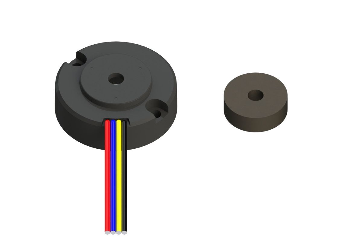 Variohm Group 640 Pulse Incremental Mechanical Rotary Encoder Round Shaft, Screw Mount