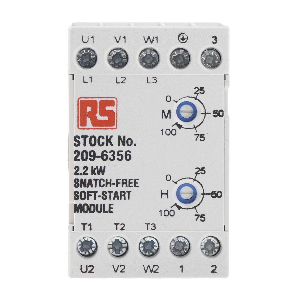 RS PRO Soft Starter, , 2.2 kW, 400 V ac, 3 Phase, IP20