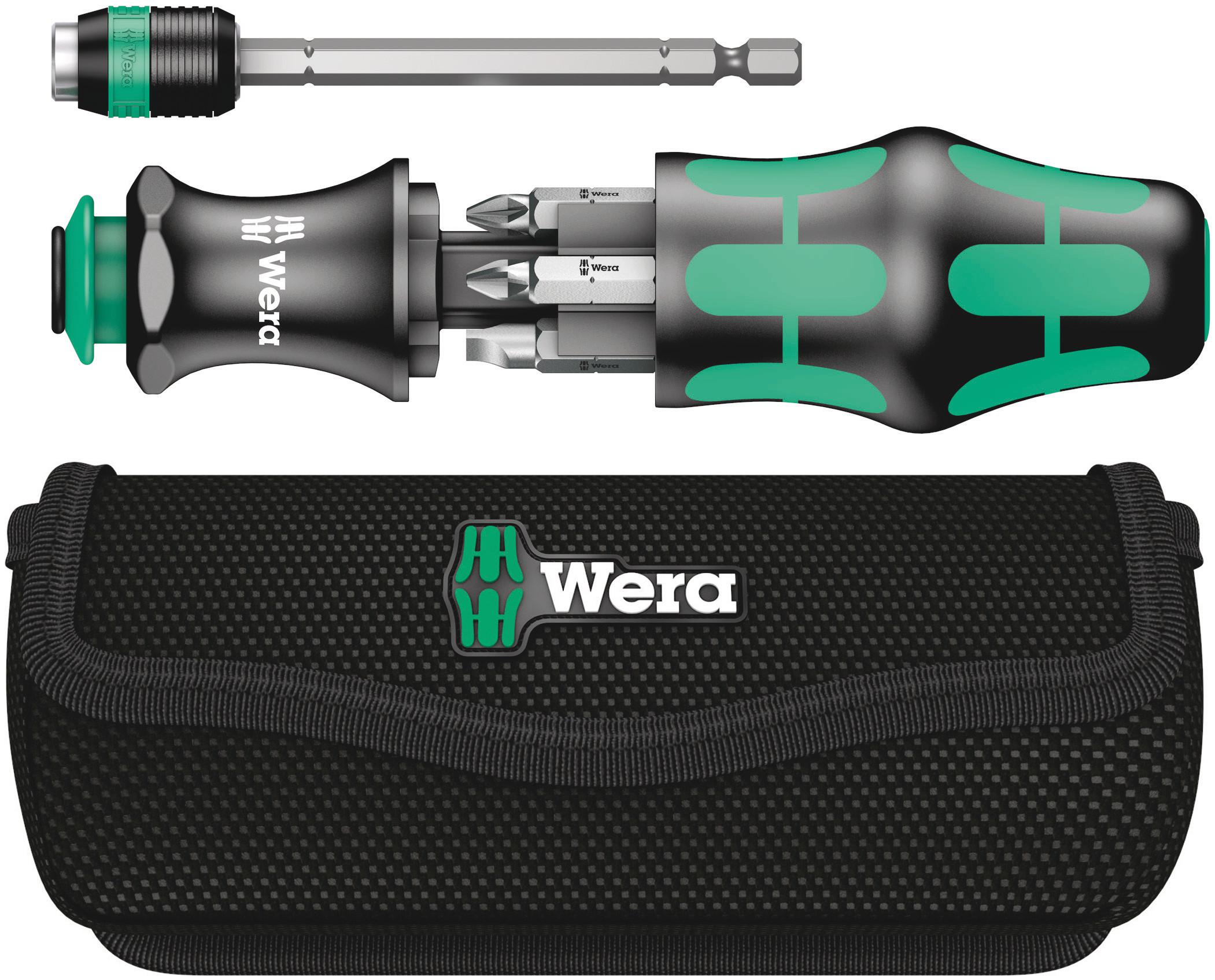 Wera Hexagon; Phillips; Pozidriv; Slotted Interchangeable Screwdriver Set, 7-Piece