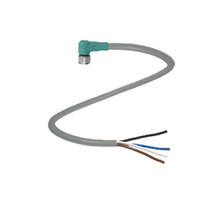 Pepperl + Fuchs Female 4 way M8 to Free End Sensor Actuator Cable, 2 m