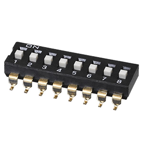 Same Sky 4 Way Surface Mount DIP Switch SPST, Flat Actuator