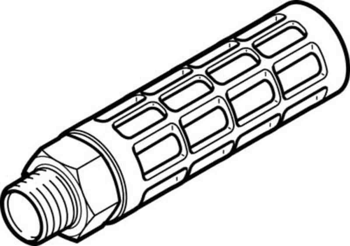 Festo U PE 10bar Pneumatic Silencer, Threaded, G 1 Male