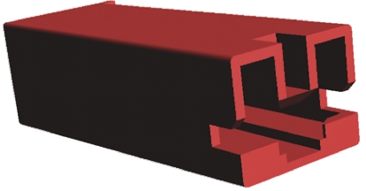 TE Connectivity, Positive Lock .250 Mk II 1 Way Nylon Crimp Terminal Housing, 6.35mm Tab Size, Natural