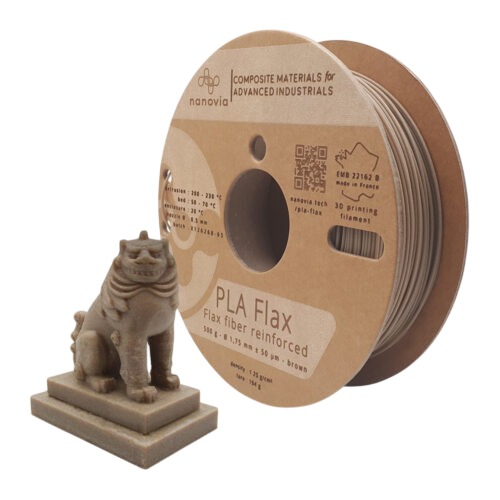 NANOVIA 1.75mm Brown PLA 3D Printer Filament, 500g