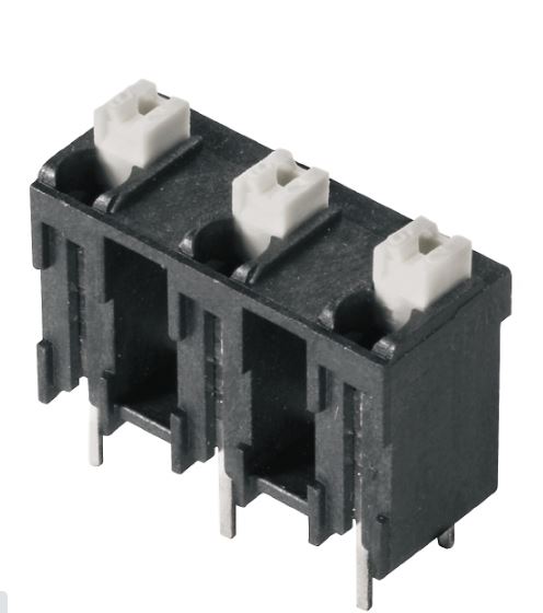 Weidmuller LSF Series PCB Terminal Block, 2-Contact, 7.5mm Pitch, Surface Mount, 1-Row, Through Hole Termination