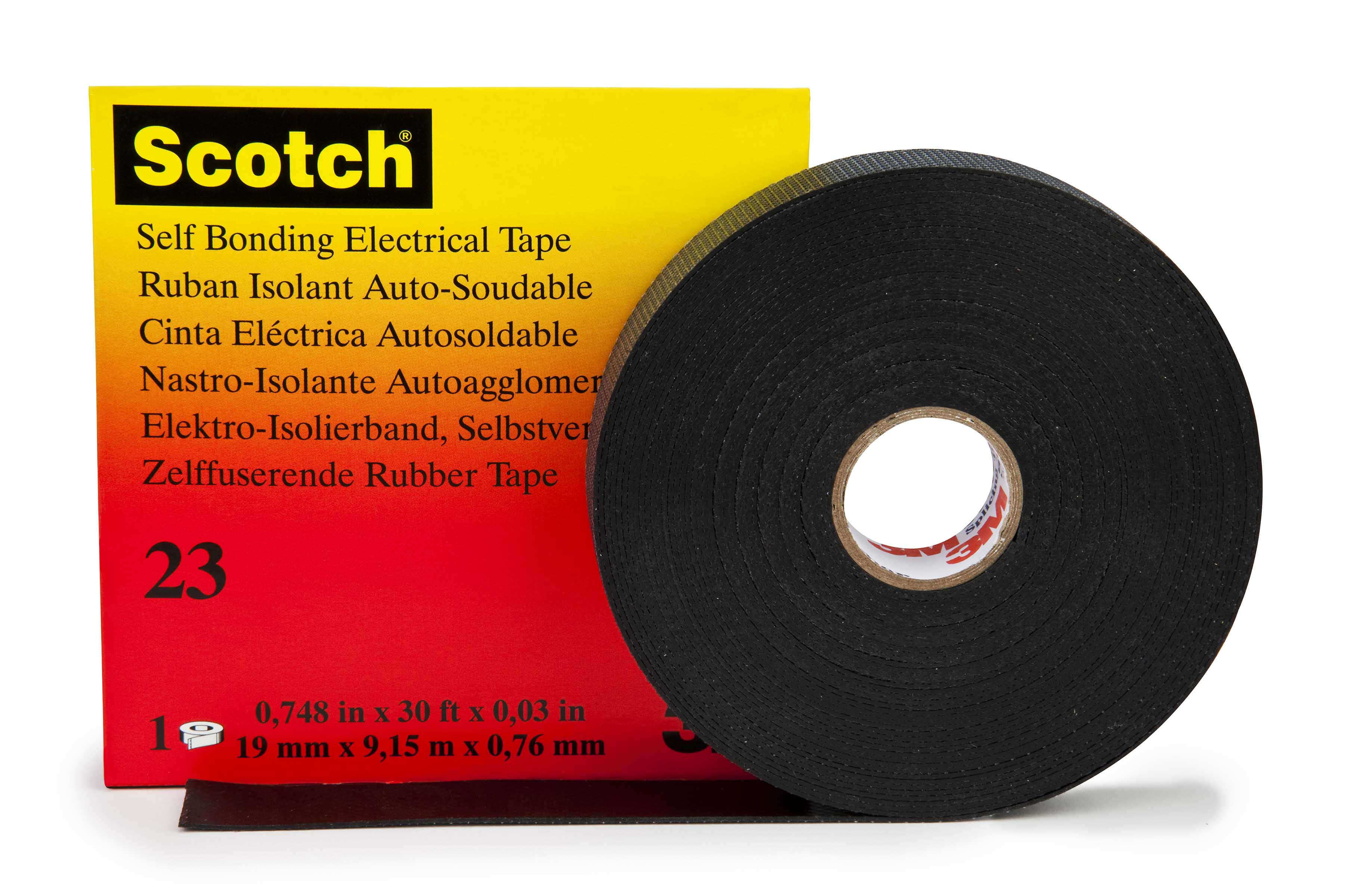 3M Scotch® 23 Black Self Amalgamating Tape 19mm x 9.15m