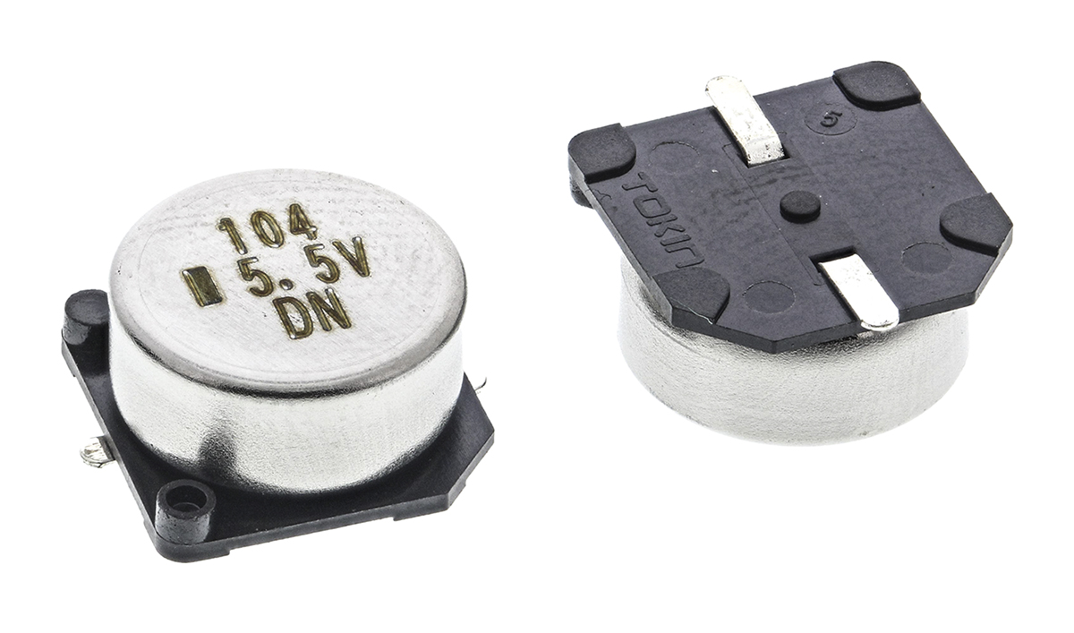 KEMET 0.1F Supercapacitor -20 → +80% Tolerance, Supercap FC 5.5V dc, Through Hole