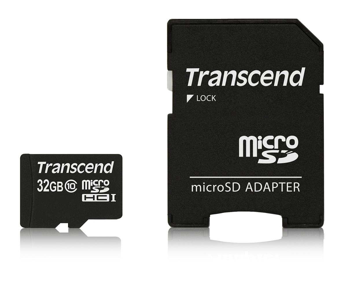 Transcend 32 GB MicroSD Micro SD Card, Class 10