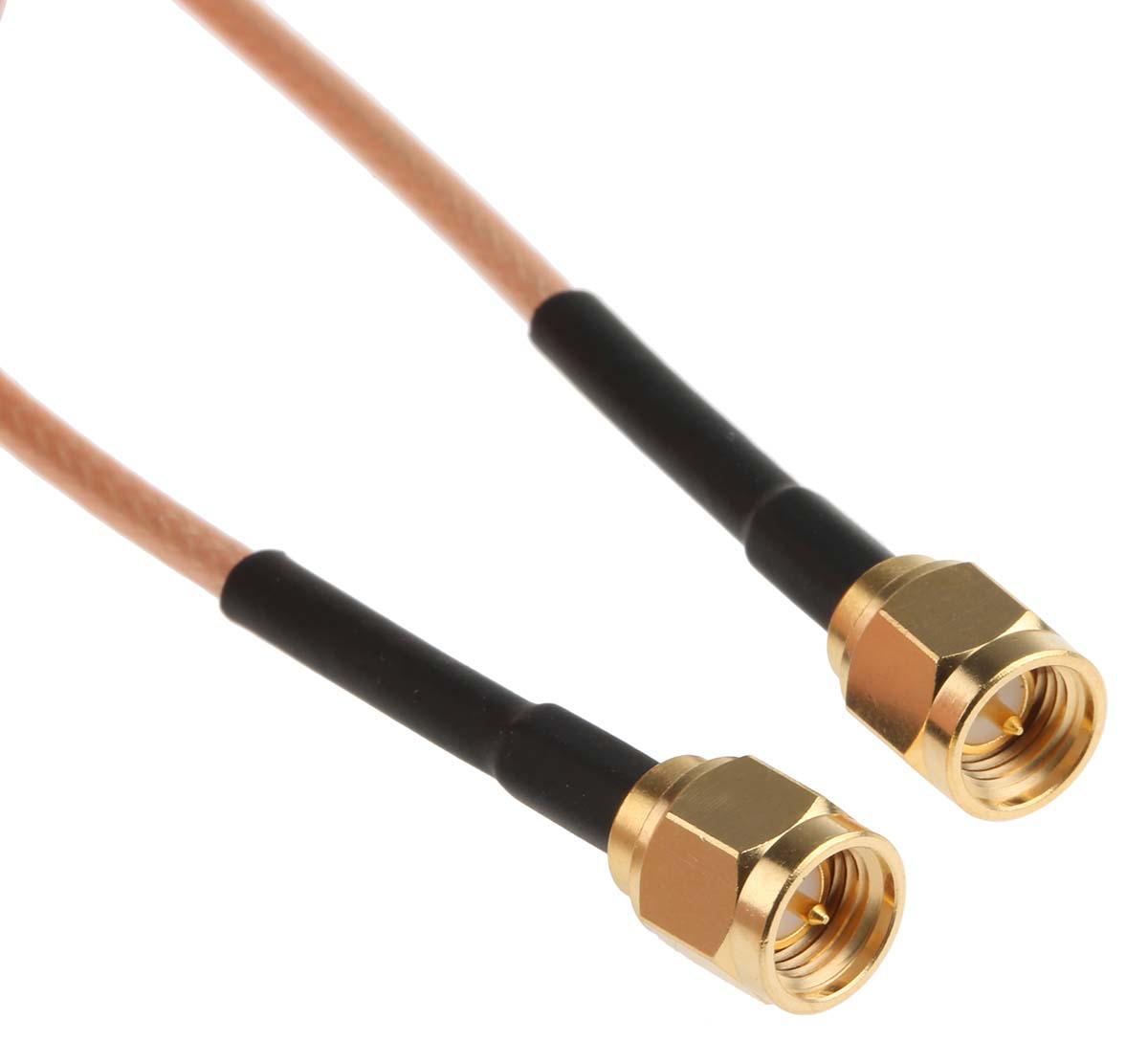Cinch 415 Series, 1.22 m, RG316 Coaxial, Terminated 50 Ω