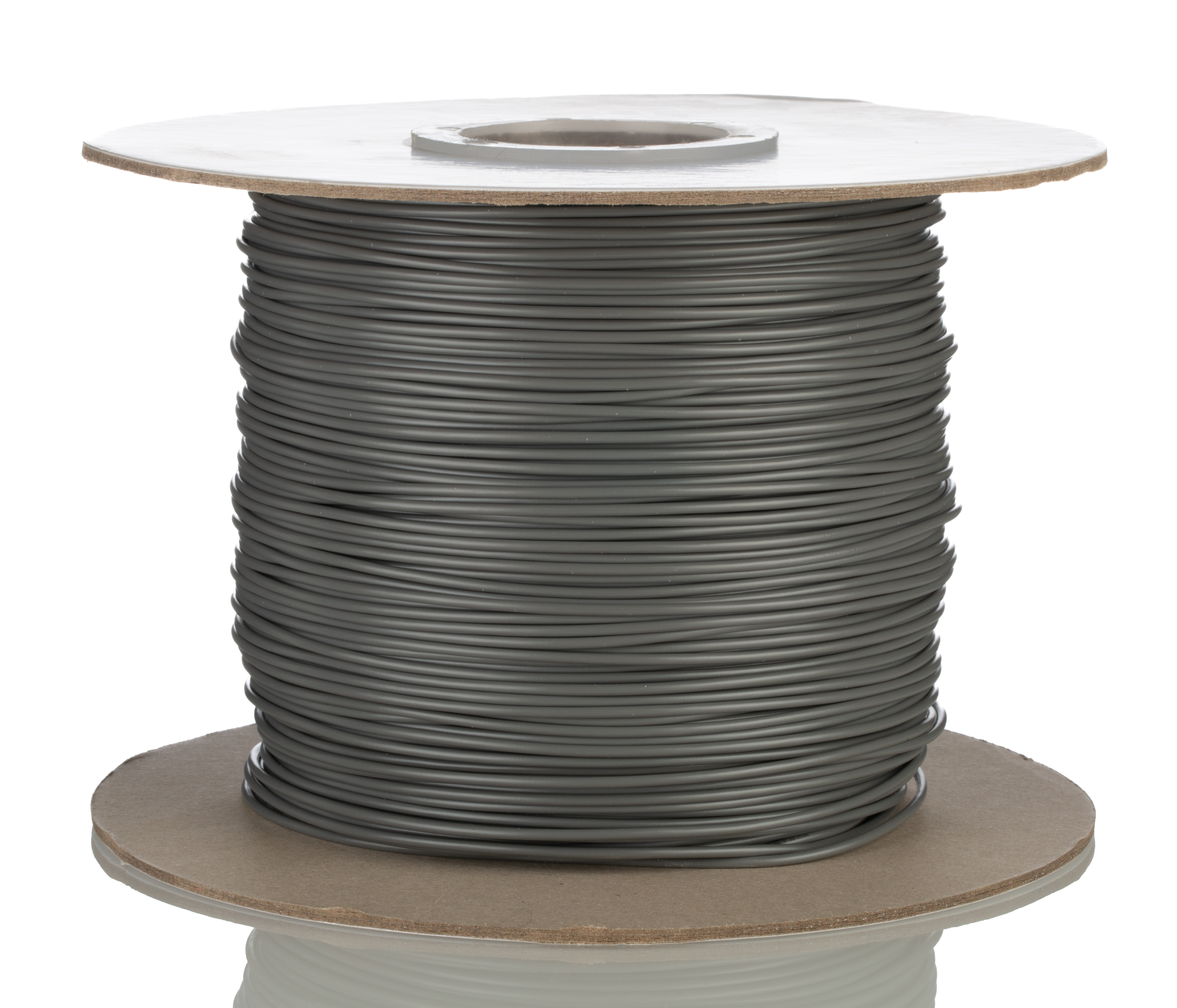 RS PRO Grey 0.81mm² Hook Up Wire, 18 AWG, 16/0.25 mm, 305m, PVC Insulation