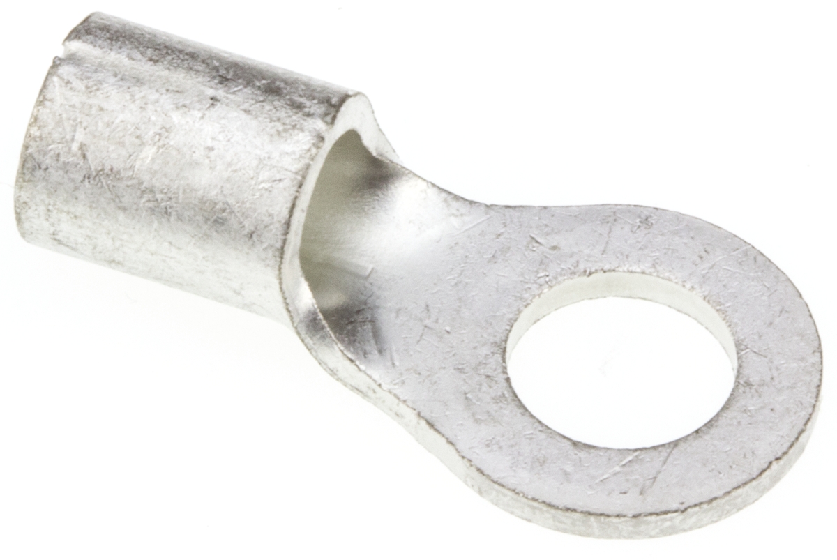 JST, R Uninsulated Ring Terminal, 6mm Stud Size, 6.6mm² to 10.5mm² Wire Size