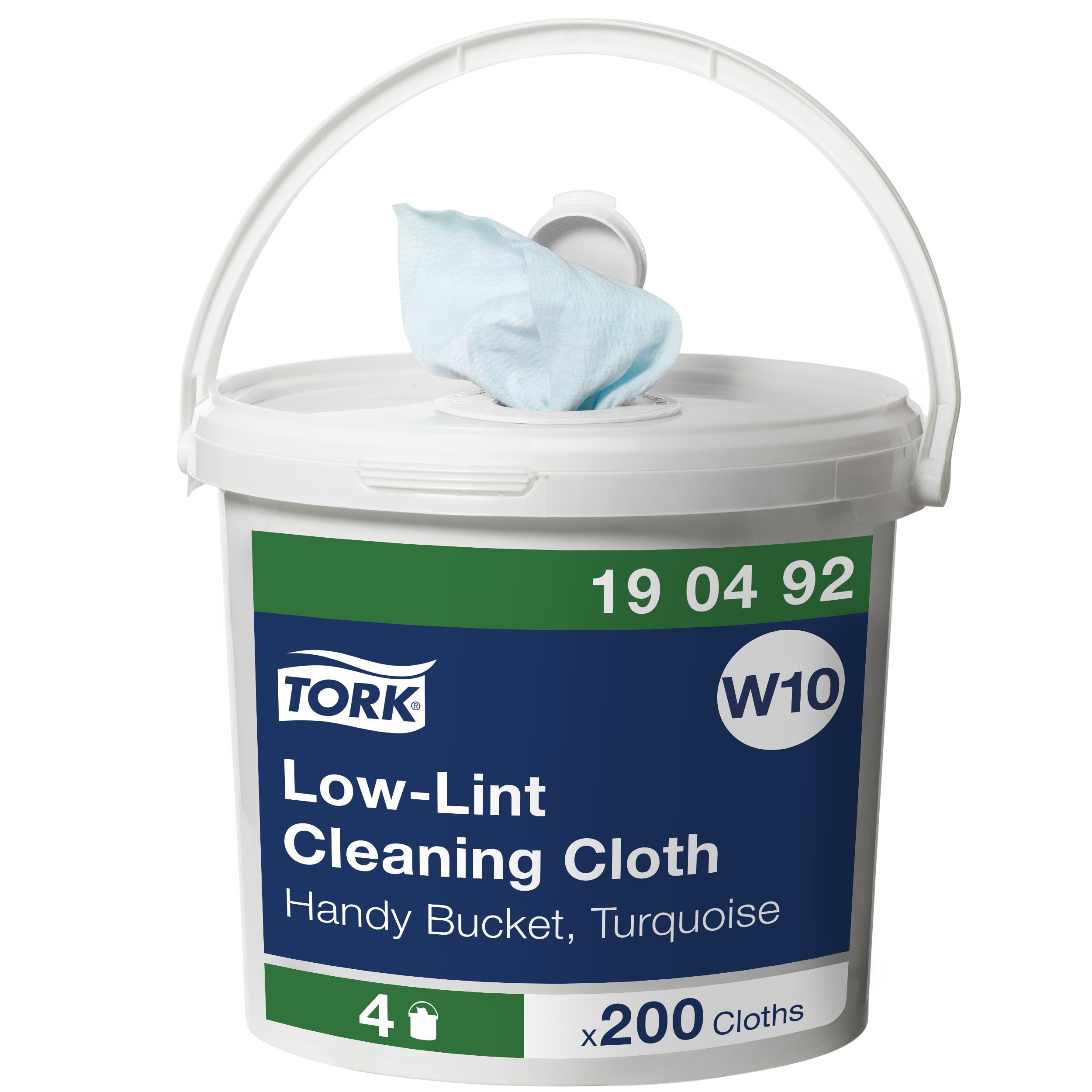 Tork Turquoise Cloths for Cleaning, Dry Use, Plastic of 200, 30x16,5cm