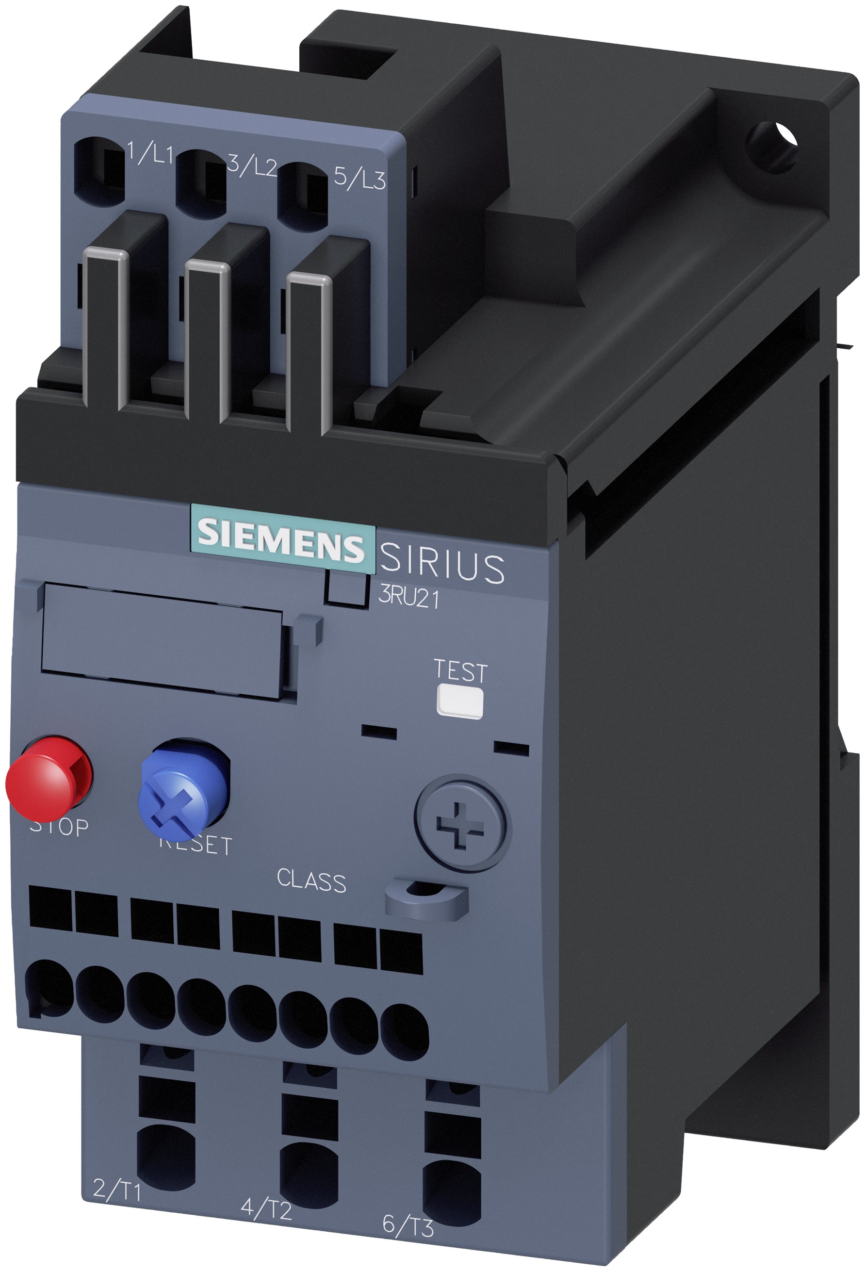 Siemens SIRIUS 3RU2 Thermal Overload Relay 1NO + 1NC, 1 A F.L.C, 3 A Contact Rating, 3P, SIRIUS